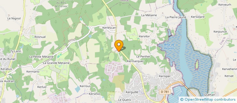 localisation de l'entreprise SCI KERDOME  LA TRINITE-SUR-MER