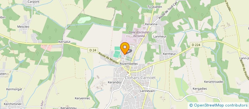 localisation de l'entreprise SCI KERDORLO  CLOHARS-CARNOET