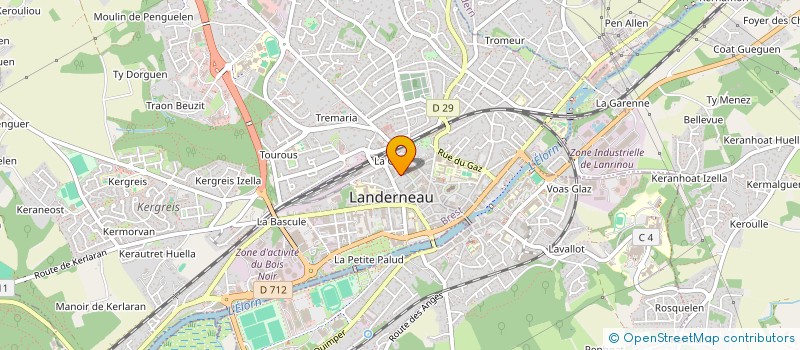 localisation de l'entreprise SCI KERDOUE  LANDERNEAU