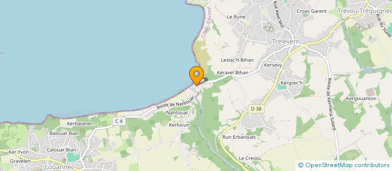 localisation de l'entreprise SCI KERELAN  TRELEVERN