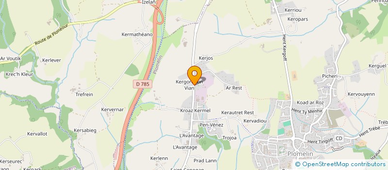localisation de l'entreprise SCI KEREM BRAS  PLOMELIN