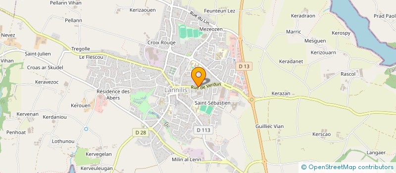 localisation de l'entreprise SCI KEREOC  LANNILIS