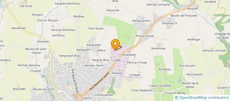localisation de l'entreprise SCI KEREVER  PLABENNEC