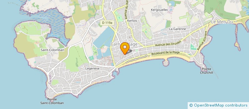 localisation de l'entreprise SCI KEREX  CARNAC