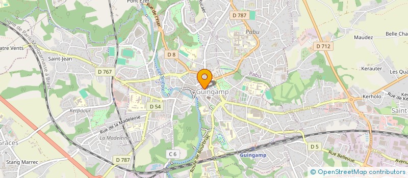 localisation de l'entreprise SCI KERFANT  GUINGAMP