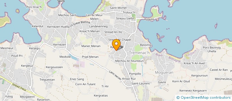 localisation de l'entreprise SCI KERFERRE  PLOUGUERNEAU