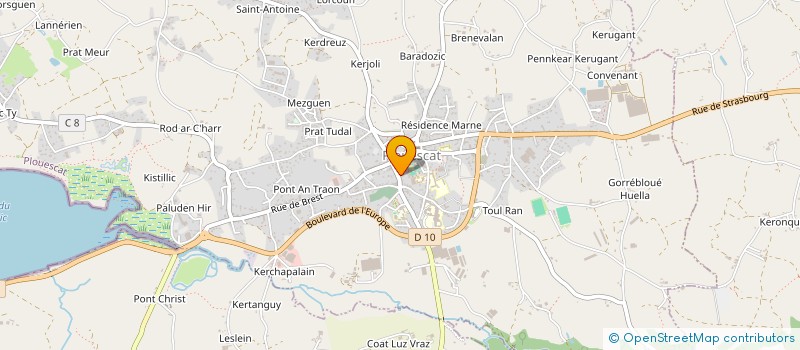 localisation de l'entreprise SCI KERFICH  PLOUESCAT