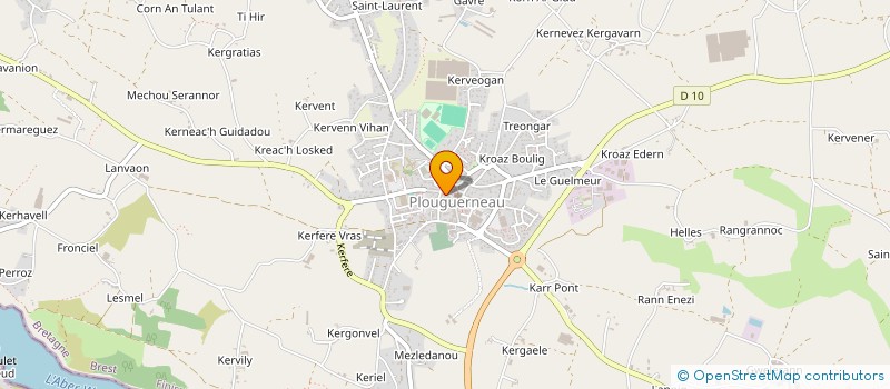 localisation de l'entreprise SCI KERFOURN  PLOUGUERNEAU