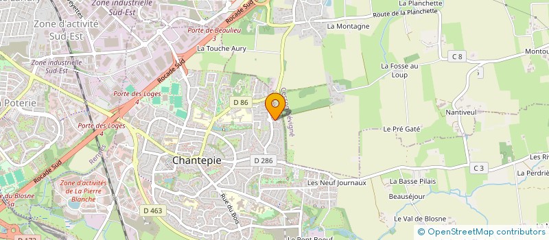 localisation de l'entreprise SCI KERGADO  CHANTEPIE