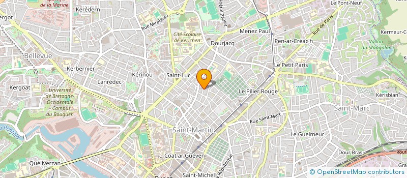 localisation de l'entreprise SCI KERGALY  BREST