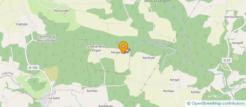 localisation de l'entreprise SCI KERGANAOUEN  INGUINIEL