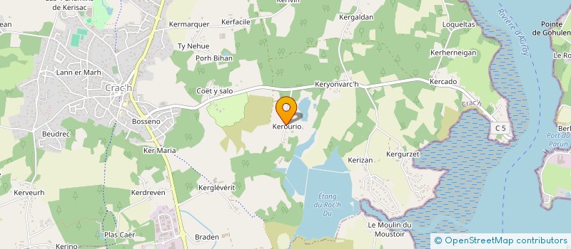 localisation de l'entreprise SCI KERGANDA  CRACH