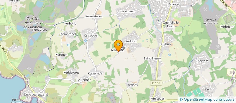 localisation de l'entreprise SCI KERGANTIC  CLOHARS-CARNOET