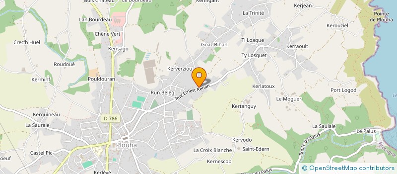 localisation de l'entreprise SCI KERGARO  PLOUHA