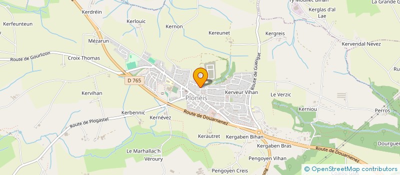 localisation de l'entreprise SCI KERGAVEUR  PLONEIS