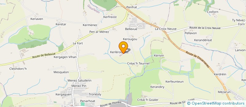 localisation de l'entreprise SCI KERGLAS LAE  GOURLIZON