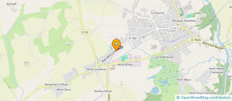 localisation de l'entreprise SCI KERGOAT  SCAER