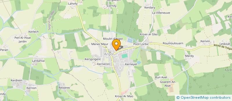 localisation de l'entreprise SCI KERGOFF  ARGOL