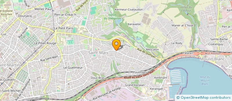 localisation de l'entreprise SCI KERGOFF  BREST