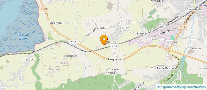 localisation de l'entreprise SCI KERGOFF  PAIMPOL