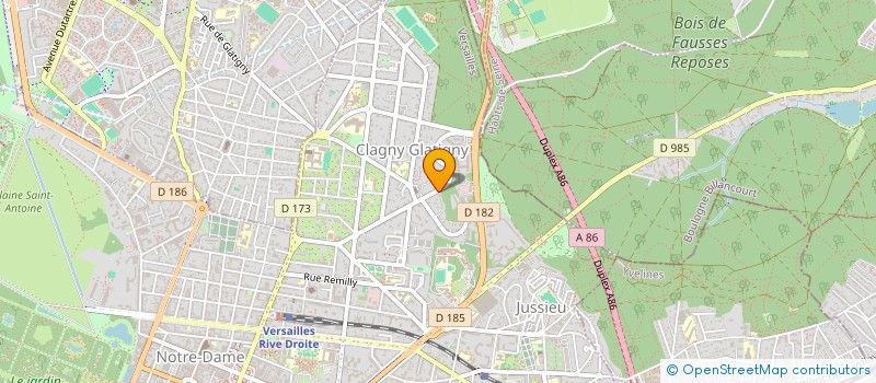 localisation de l'entreprise SCI KERGOLVEN à VERSAILLES