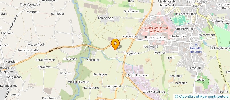 localisation de l'entreprise SCI KERGOMPEZ RL  SAINT-POL-DE-LEON