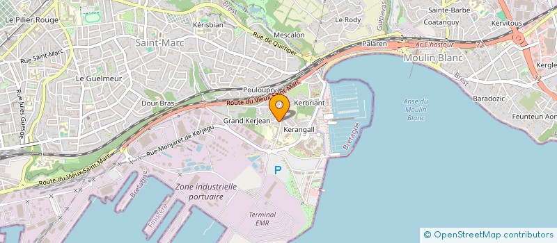 localisation de l'entreprise SCI KERGUELEN à BREST