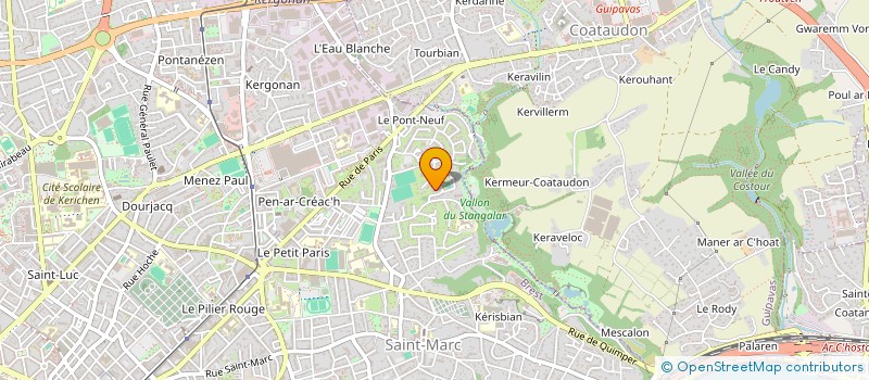 localisation de l'entreprise SCI KERGUEN II  BREST