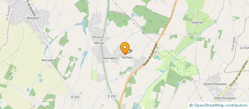 localisation de l'entreprise SCI KERGUENNEC  GUERANDE