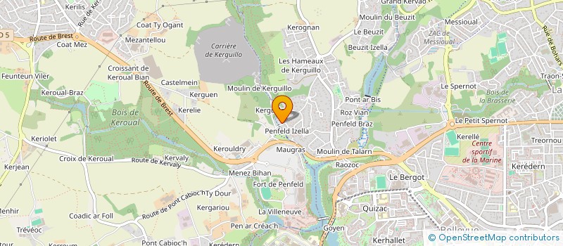 localisation de l'entreprise SCI KERGUILLO  BREST