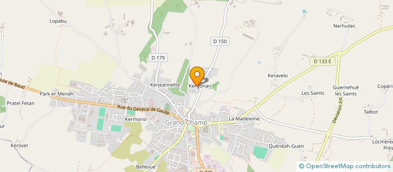 localisation de l'entreprise SCI KERGUILLO  GRAND-CHAMP