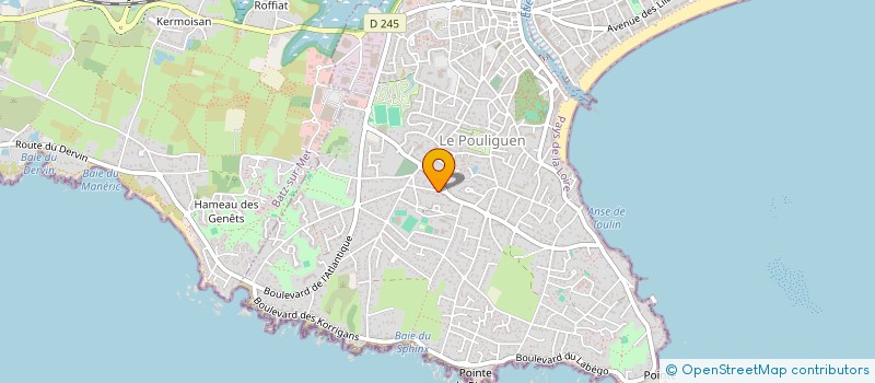 localisation de l'entreprise SCI KERHAUT  LE POULIGUEN