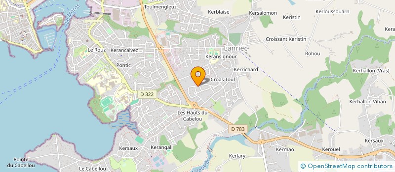 localisation de l'entreprise SCI KERHELENE  CONCARNEAU