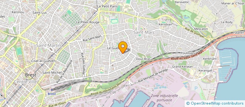 localisation de l'entreprise SCI KERHERVE  BREST