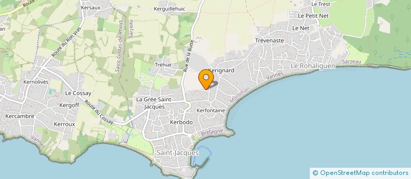 localisation de l'entreprise SCI KERHERVO  SARZEAU