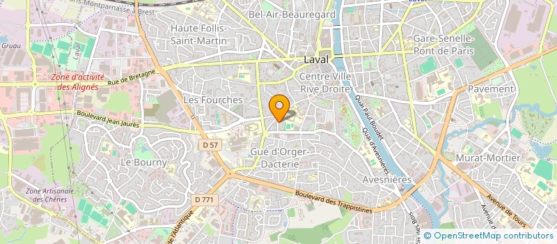 localisation de l'entreprise SCI KERHESTIA à LAVAL