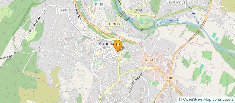 localisation de l'entreprise SCI KERHOS à AUBENAS