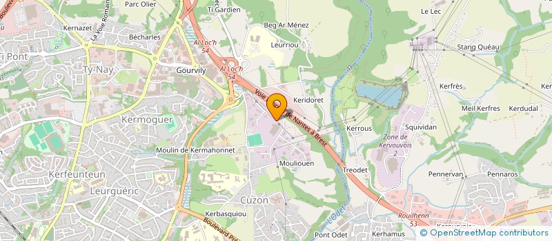 localisation de l'entreprise SCI KERHUEL LR  QUIMPER