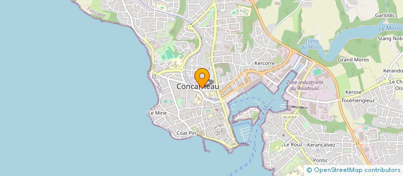 localisation de l'entreprise SCI KERICHARD  CONCARNEAU