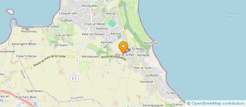 localisation de l'entreprise SCI KERIMER  CARANTEC