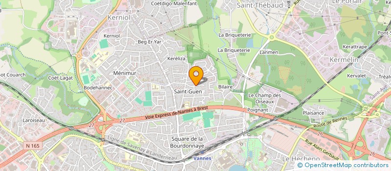 localisation de l'entreprise SCI KERIS-OUEST à VANNES