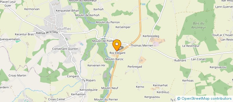 localisation de l'entreprise SCI KERISIS  POMMERIT-LE-VICOMTE