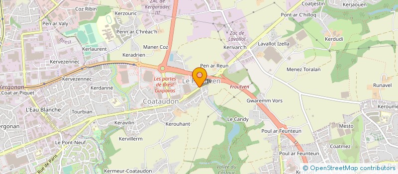 localisation de l'entreprise SCI KERIVIN MLR  BREST