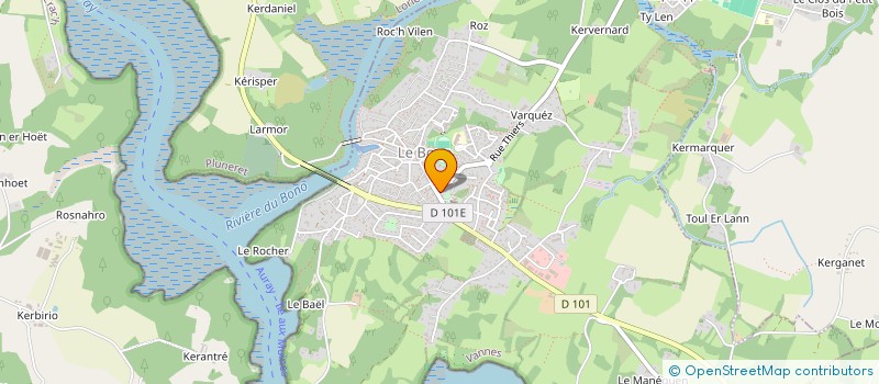 localisation de l'entreprise SCI KERJANE  LE BONO