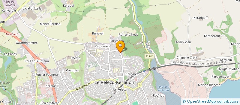 localisation de l'entreprise SCI KERJAOUEN  LE RELECQ-KERHUON