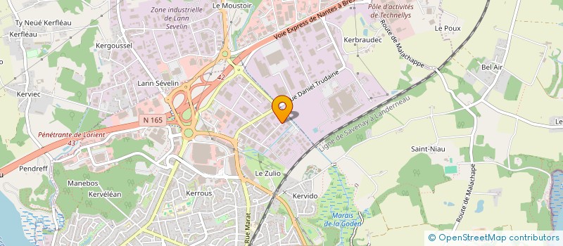 localisation de l'entreprise SCI KERJARDIN  LANESTER