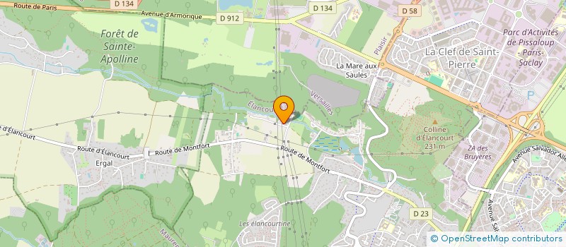 localisation de l'entreprise SCI KERKENS PROPRIETY  ELANCOURT