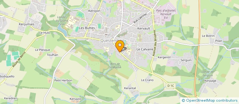 localisation de l'entreprise SCI KERKOPIN  QUESTEMBERT