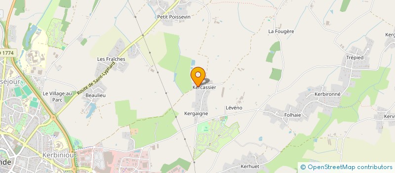 localisation de l'entreprise SCI KERLACOUR  GUERANDE