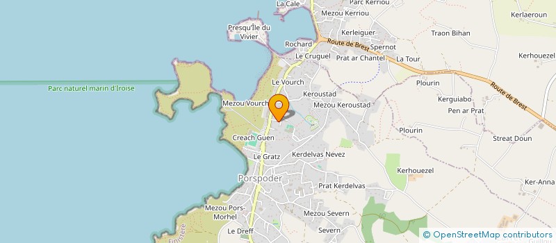 localisation de l'entreprise SCI KERLAGUEN  LANDUNVEZ